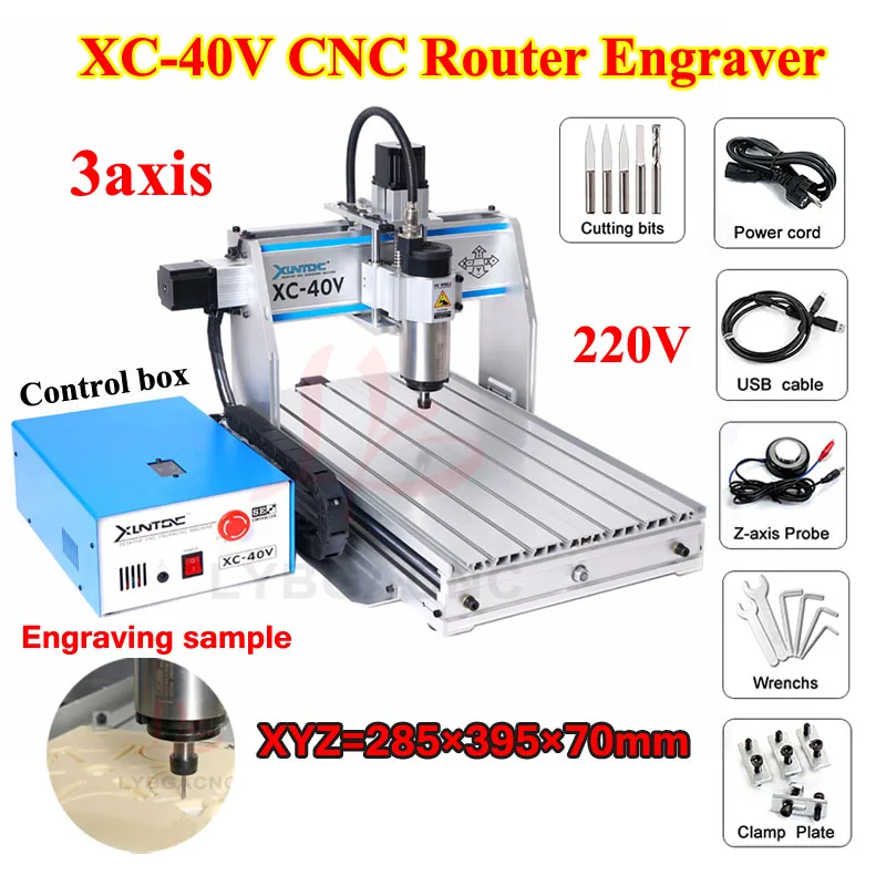 

Фрезерный станок с ЧПУ для гравировки, резьбы по дереву, 3 оси, 395 х285 мм