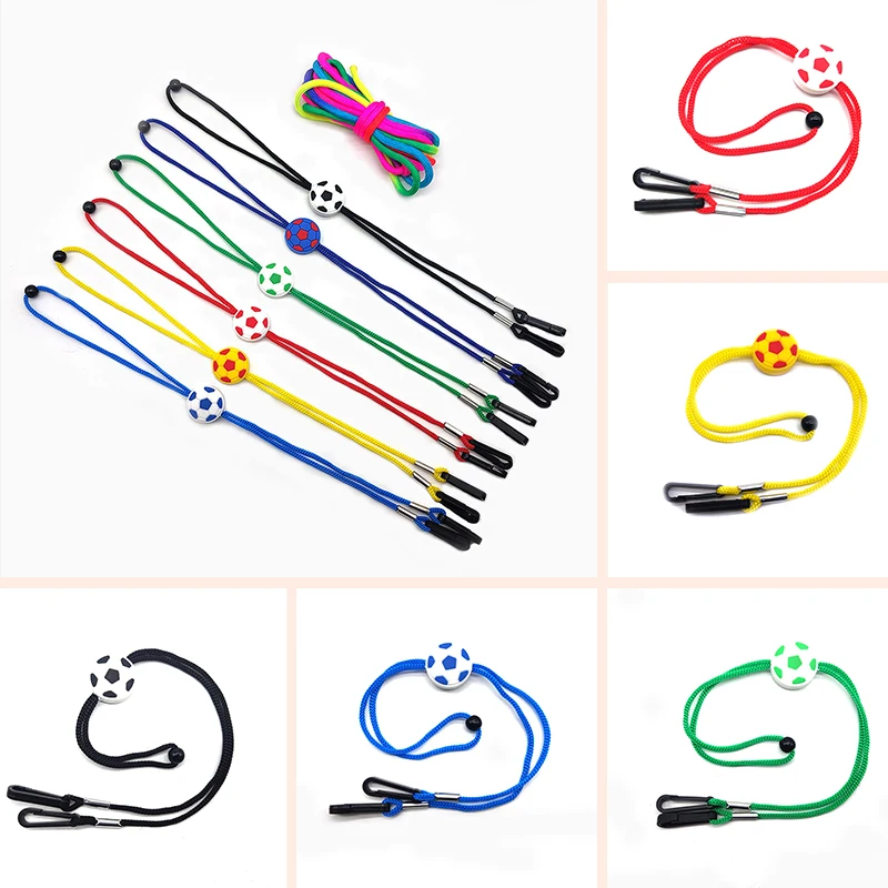 

Fashion Cute Cartoon Football Children Mask Anti-lost Portable Lanyard Students Cute Nylon Sunglasses Glasses Rope Glasses Chain
