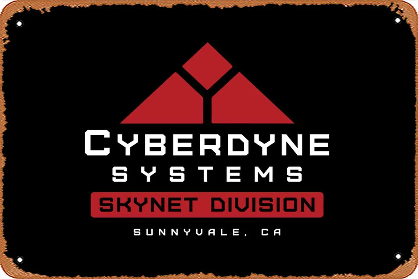 Ретро жестяная вывеска Cyberdyne Systems Skynet Division футболка винтажная забавная новинка