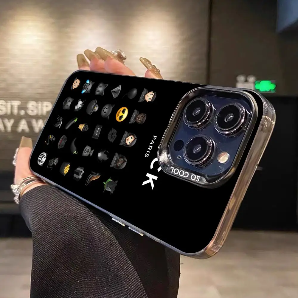 Mobile B-BLVCK Phone Case for iPhone 16 15 14 13 12 11 X XR XS 8 7 Pro Max Plus Color Silvery Smartphone Cover Cellphones