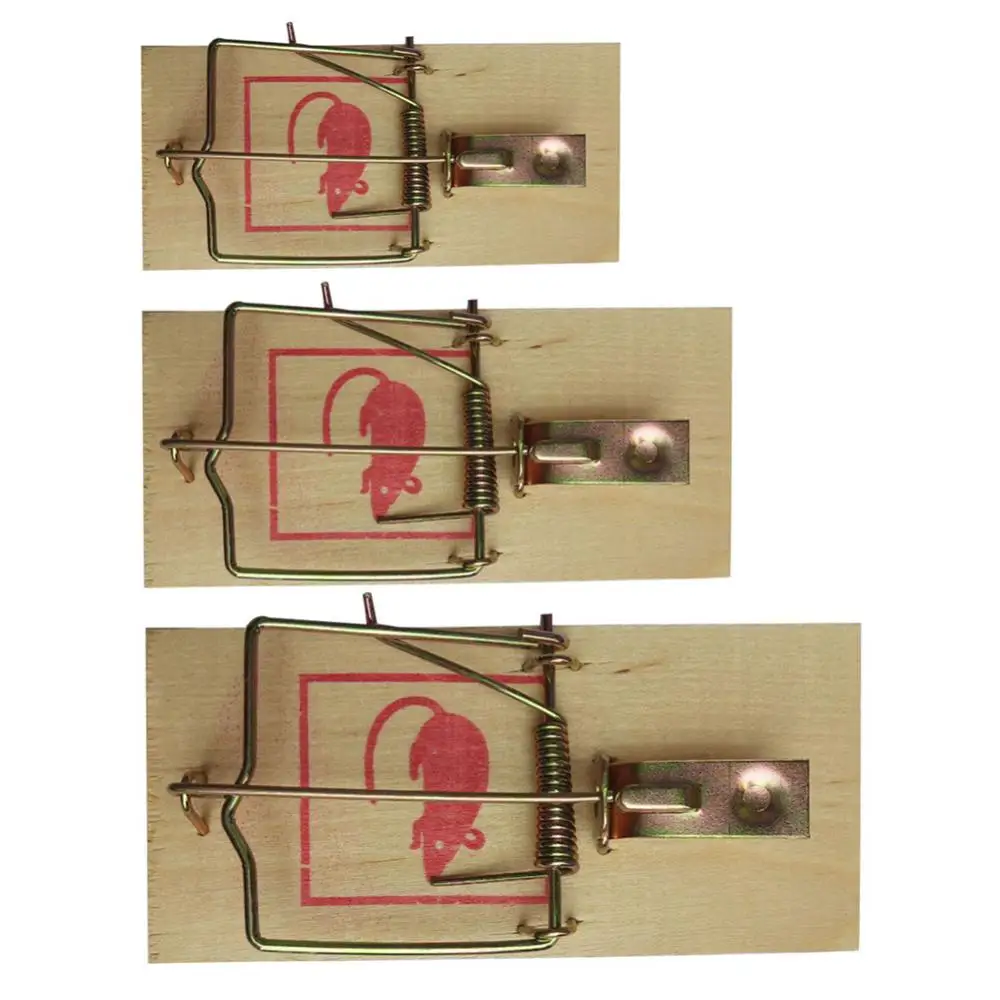 

Bait Mice Vermin Rodent Mousetraps Trap Home Garden Outdoor Use Pest Control Mice Traps Reusable Wooden Mouse Traps