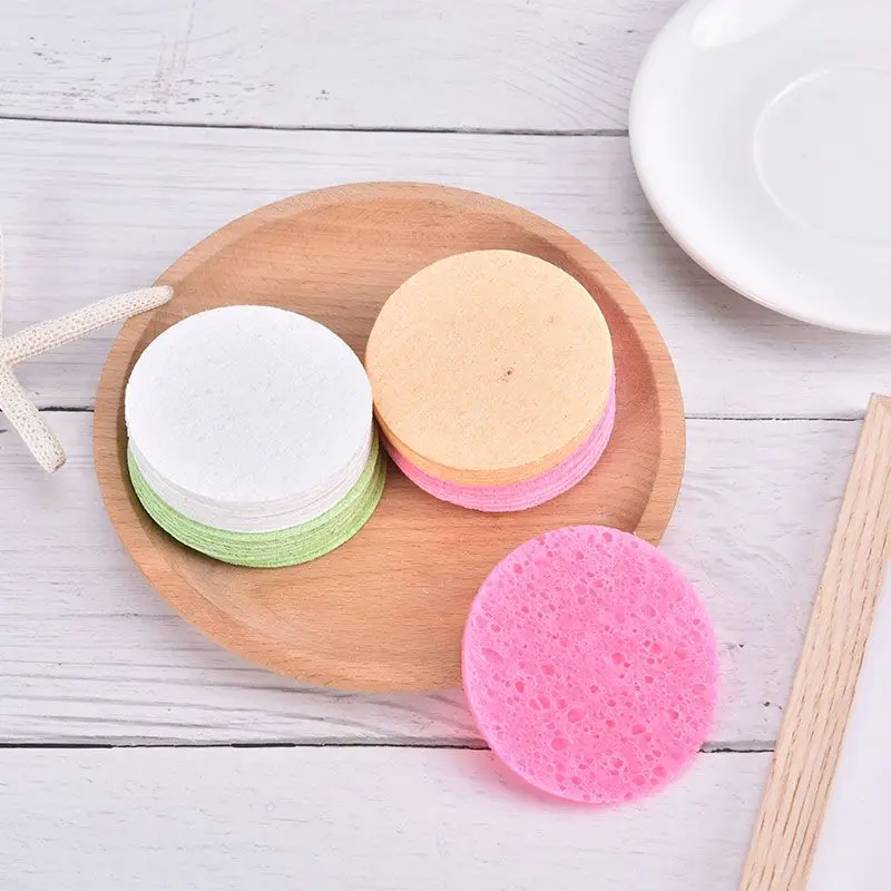 

10pcs Soft Facial Cleaning Sponge Pad Facial Washing Cleaning Compressed Cleanser Sponge Puff Spa Exfoliating Face Care