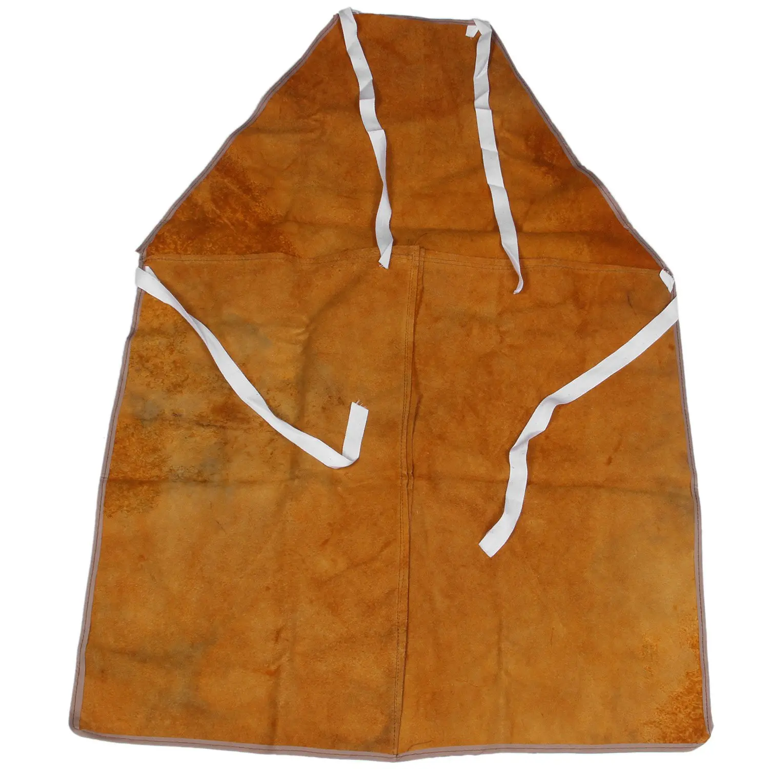 

Full Cowhide Leather Electric Welding Apron Bib Blacksmith Apron Yellow Electric Welding Safety Clothing