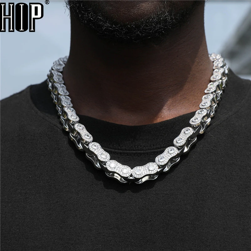 Hip Hop 10MM Miami Kubanischen Prong Link Kette Iced Out Bling AAA + Cubic Zricon Steine Armband Halskette Für männer Frauen Schmuck
