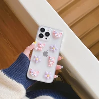 disney linabell cute 3d cartoon clear phone cases for iphone 13 12 11 pro max xr xs max x 78plus lady girl shockproof soft case