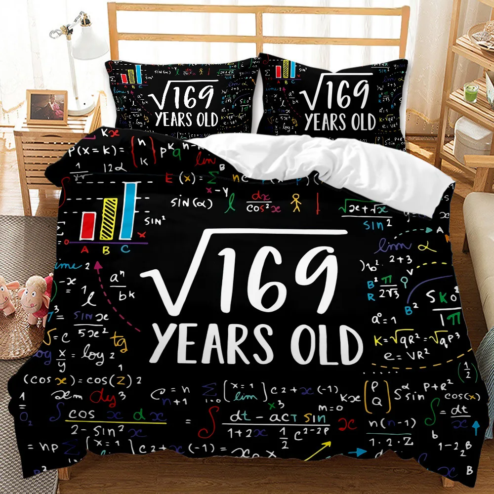 

Educational Style Math Formula Equation Duvet Cover Kids Teen Bedding Set Comforter Covers And Pillowcase Queen King Size 2/3pcs