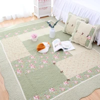 all cotton pastoral quilted bedroom carpet thickened tatami bedside pad home non slip washable machine washable sofa cushion