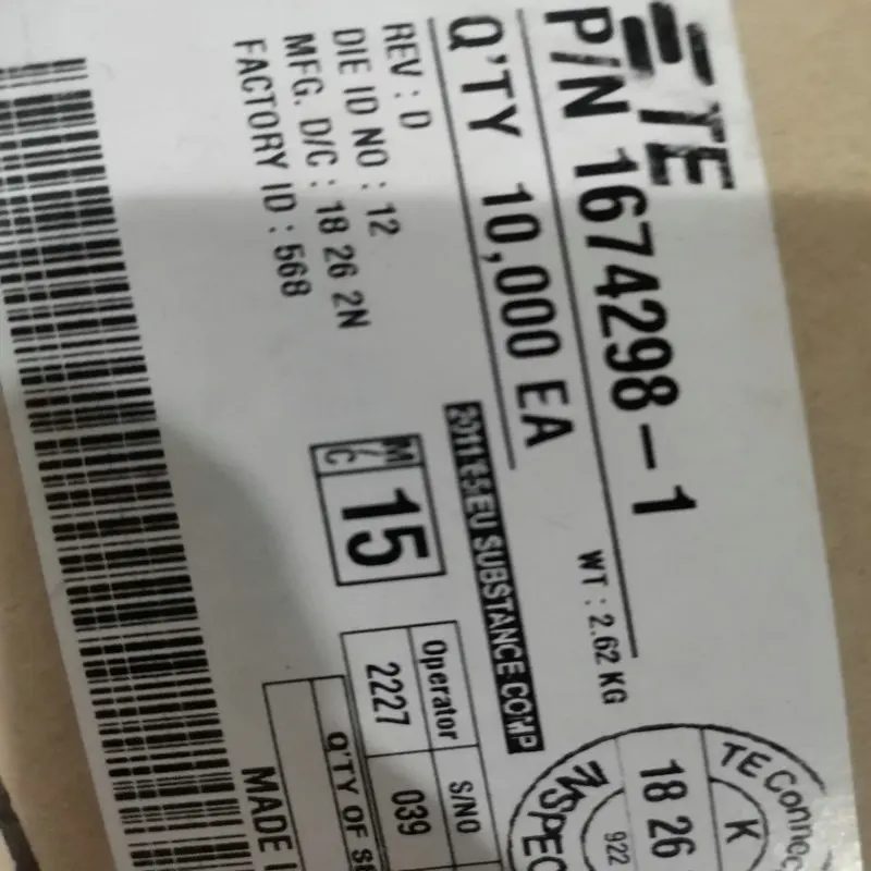 

10000 шт. TE/Tyco оригинальный разъем 1674298-1, разъем MOQ:10K