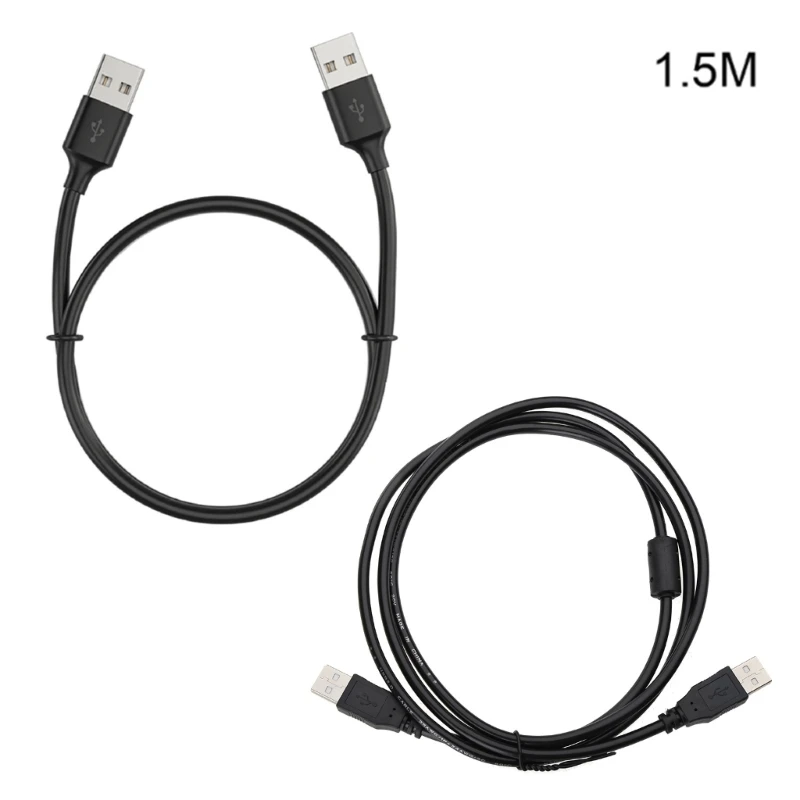 

USB2.0 A to A Male Cable Male to Male High Speed Data Cord Anti-electromagnetic Cord 4.92ft/9.84ft