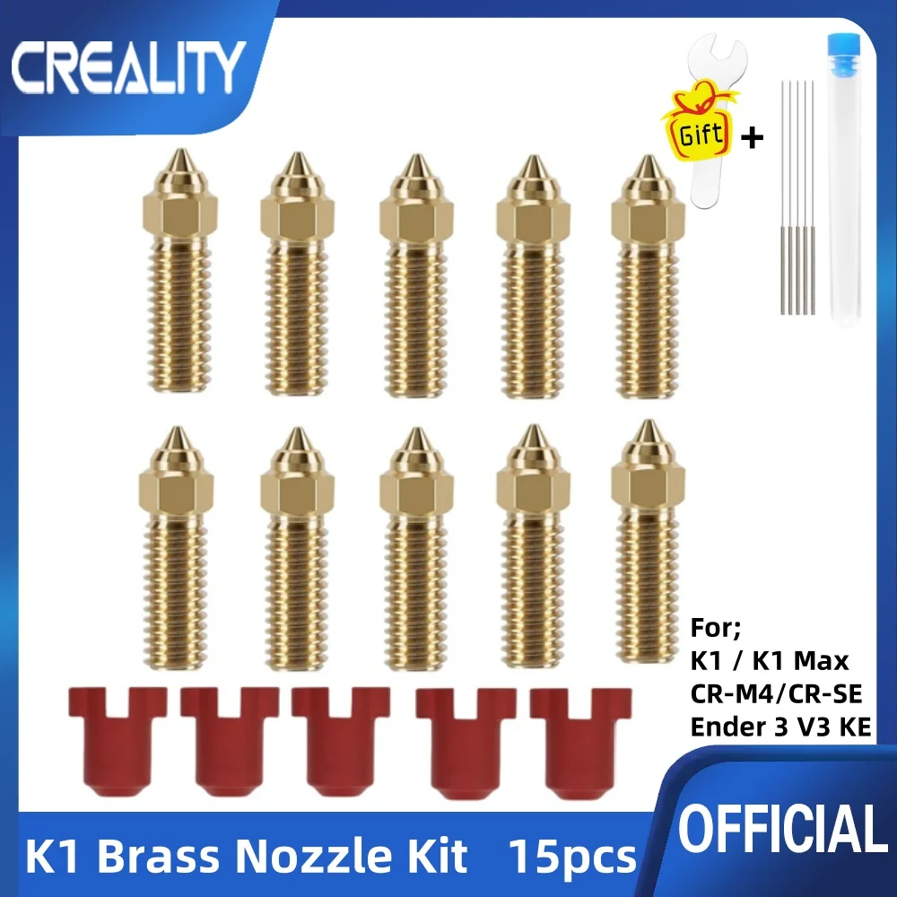 Сопло Creality K1/K1 Max 10 шт. латунные высокоскоростные сопла для 3D-принтера 0 2/0 4/0 6/0 8/1 0/1