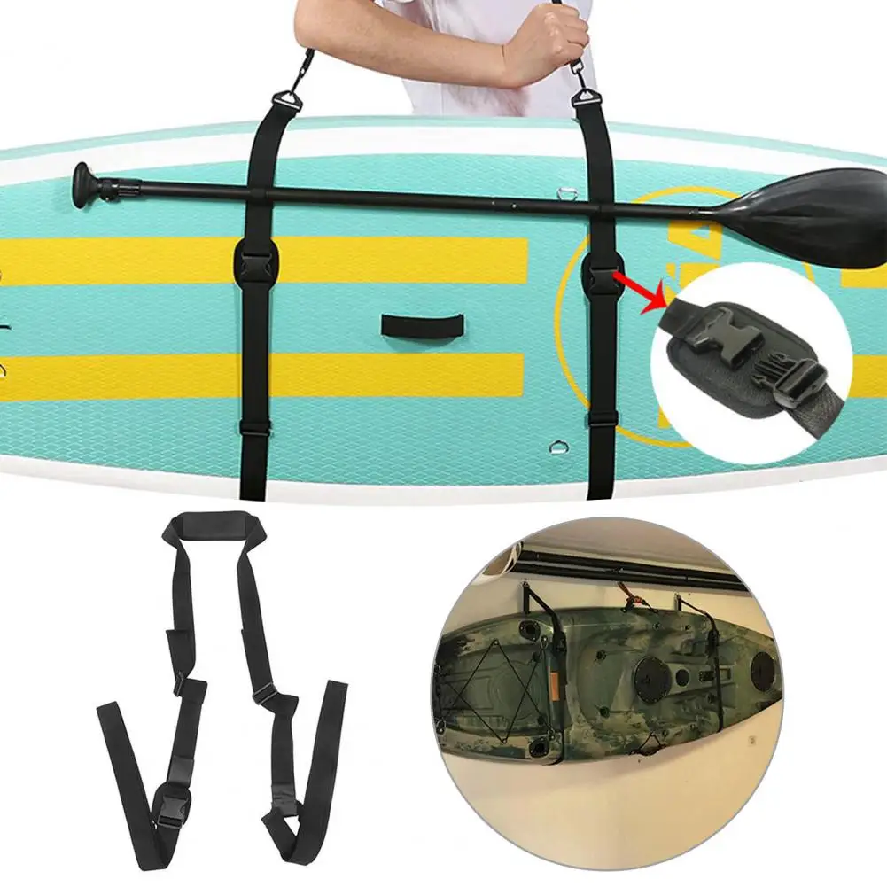 

Adjustable Strap Adjustable Hands-free Paddle Board Carry Strap for Surfboards Longboards Paddleboards Quick Release Paddle
