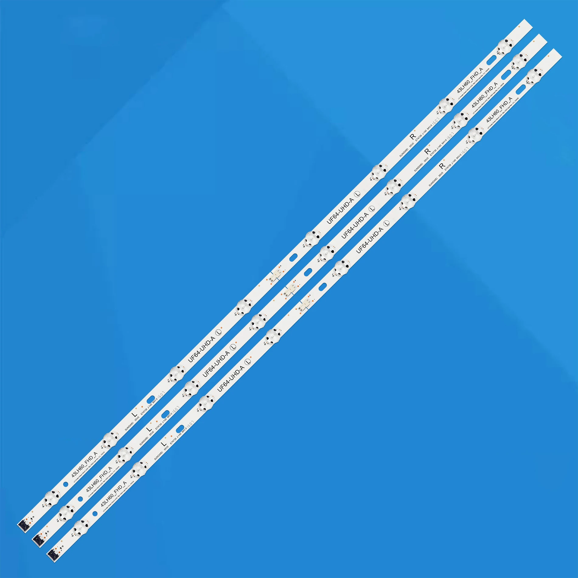 Лента светодиодной подсветки 3 шт. 43LH605T 43LH6040 43LH6047 43UF6100 EAV 63452303 HC430DGG-SLNX1-211X NC430DGE