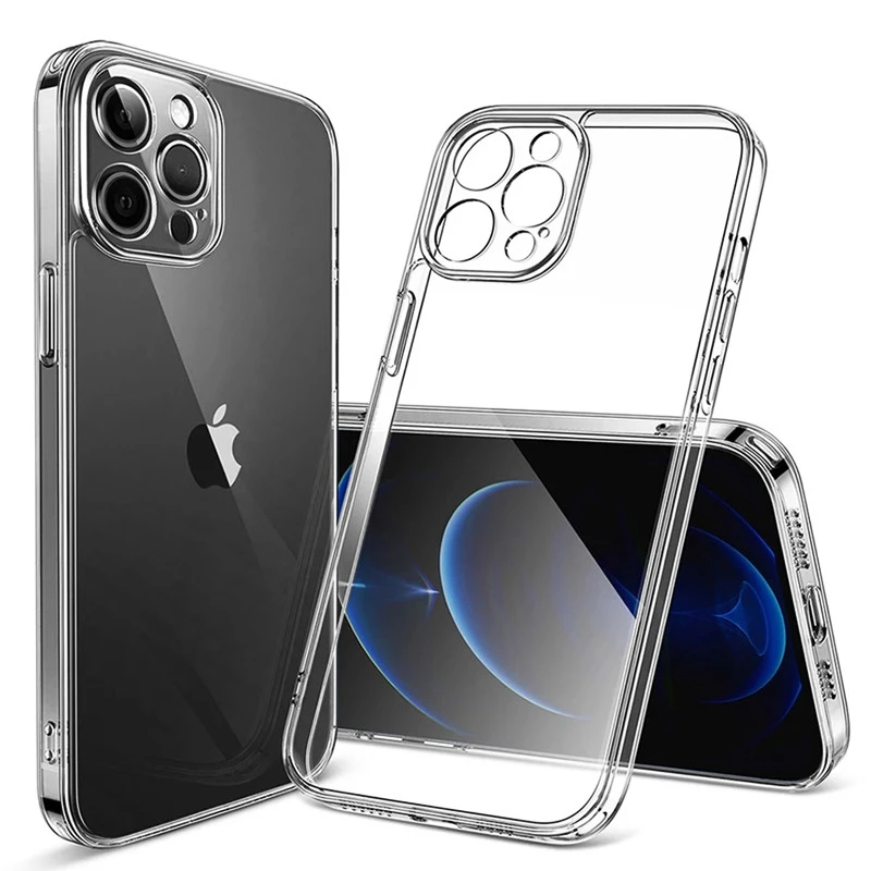 

Clear Phone Case For iphone 11 12 13 14 Pro Max Case Silicone Soft Cover For iPhone 13 Mini X XS Max XR 8 7 6 14 Plus Back Cover