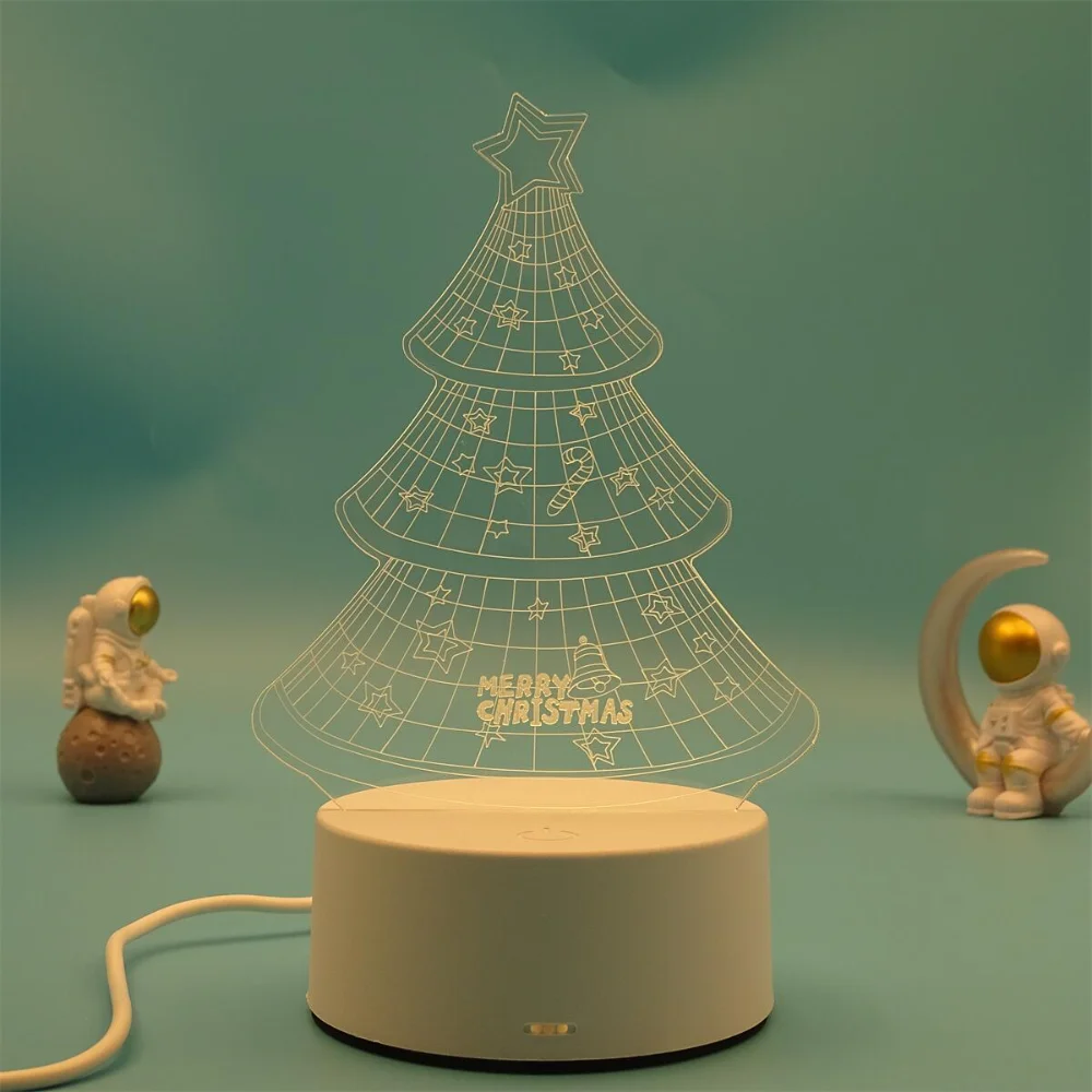 

3D Acrylic Led Lamp Night Lights Birthday Party Decor Bedside Table Lamp Valentine's Day Room Office Ornaments