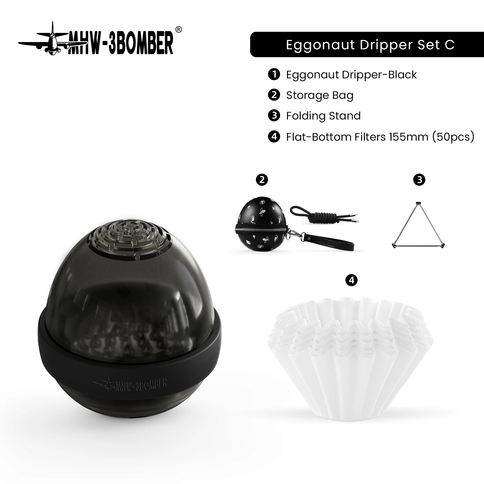 

Портативный кофейный фильтр MHW-3BOMBER из нержавеющей стали