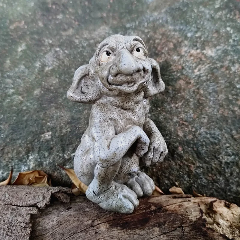 Скульптура горгульи готическая скульптура поделки из смолы тролля украшения для