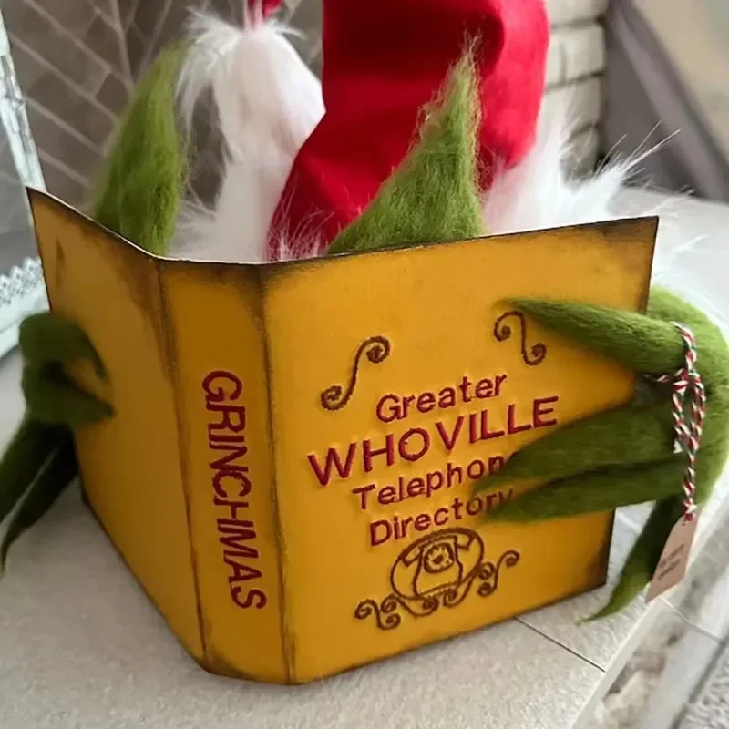 Рождественская лесная кукольная шляпа забавная рождественская елка Grinch