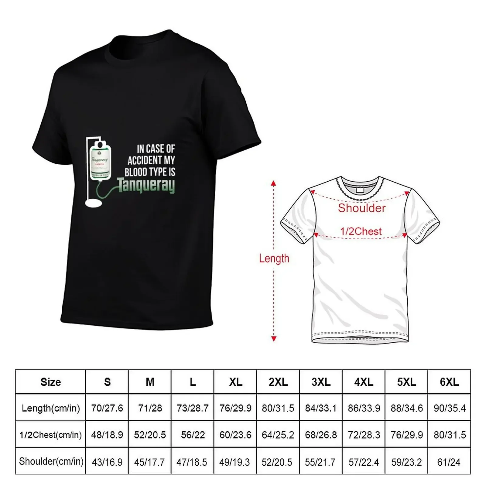 В Case of Accident My Blood Type is Tanqueray красная футболка svg рубашки для мужчин забавный подарок