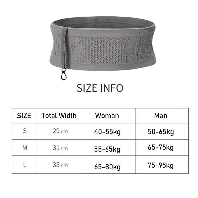 2023 Upgraded Fashion Seamless Invisible Running Waist Belt Bag Sports Pack Mobile Phone Bag Gym Fitness Jogging Run Cycling Bag