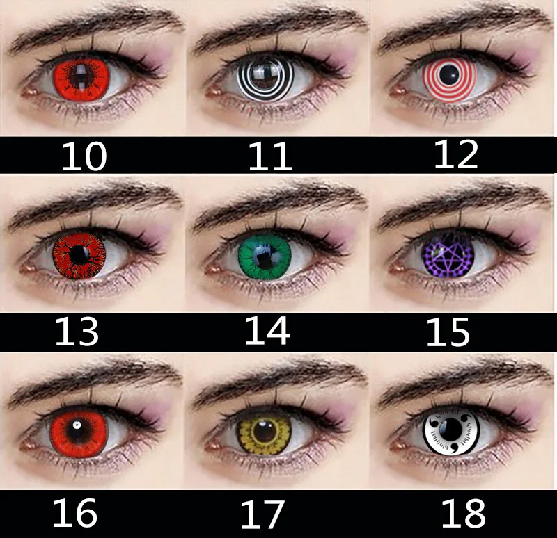 

1 пара, линзы для косплея глаз для Хэллоуина