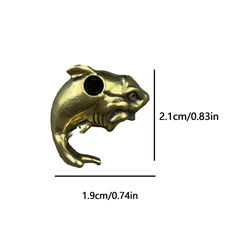 Латунные бусины для ножа в виде морских животных акулы панк повседневное