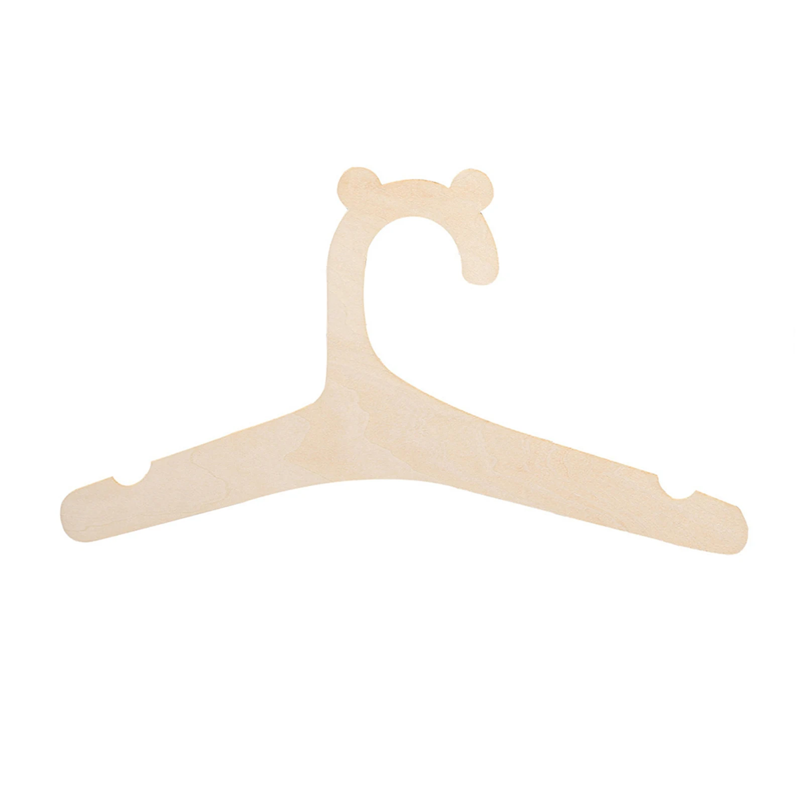 

Baby Wooden Clothes Hanger Wear-resistant Practical For Bathroom Balcony