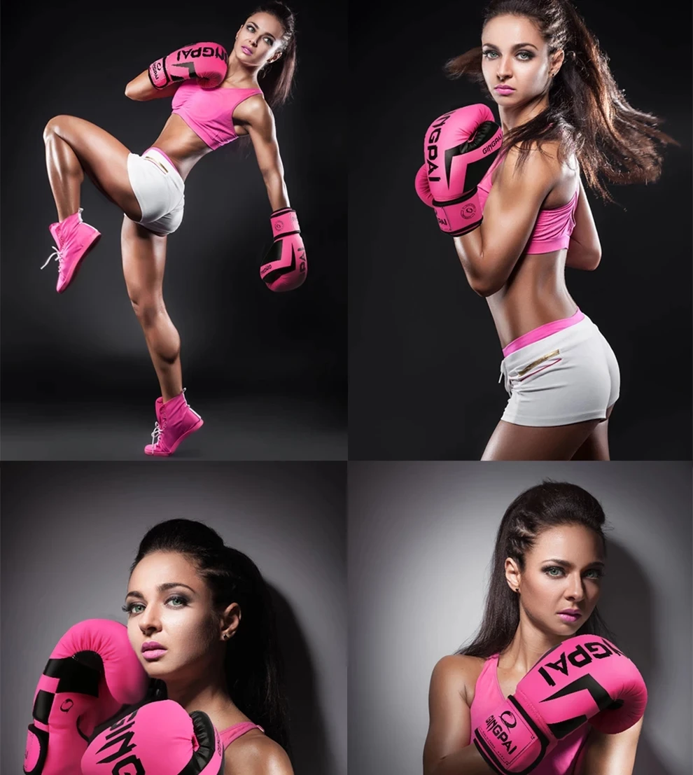 Боксерские перчатки унисекс для фитнеса взрослых и детей бренд GINGPAI