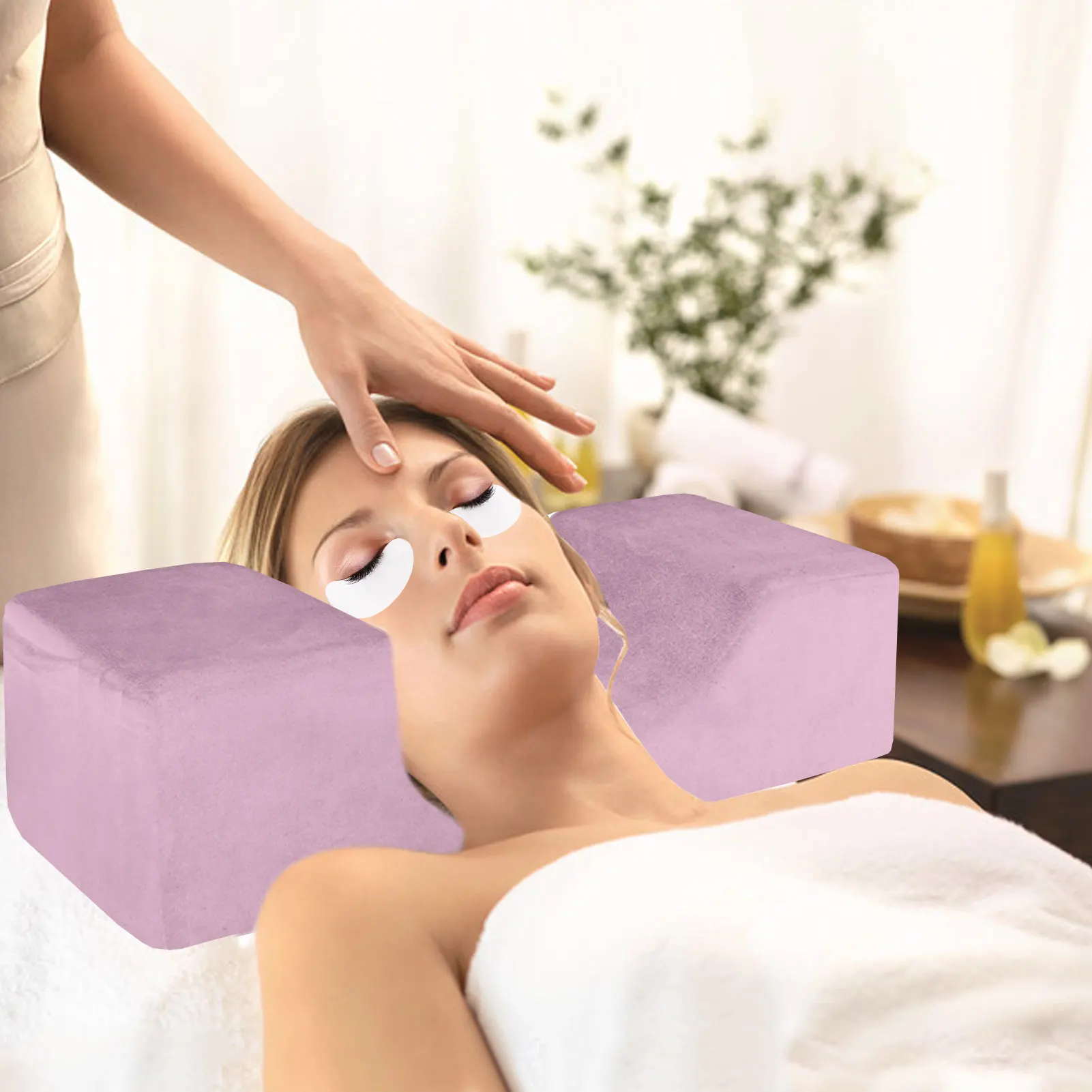 

Eyelash Extension Pillow U-Shape Neck Pillow Memory Foam Ergonomic Curve Headrest Support Cushion For Beauty Salon Makeup