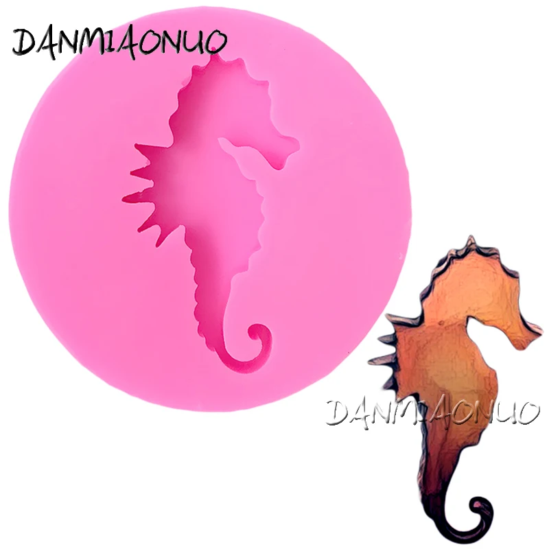 

DANMIAONUO A1011033 Seahorse Silicona Molde Silicone Mold Fondant Lace Borde Dessert Stand Confeitaria Bolo Ferramentas