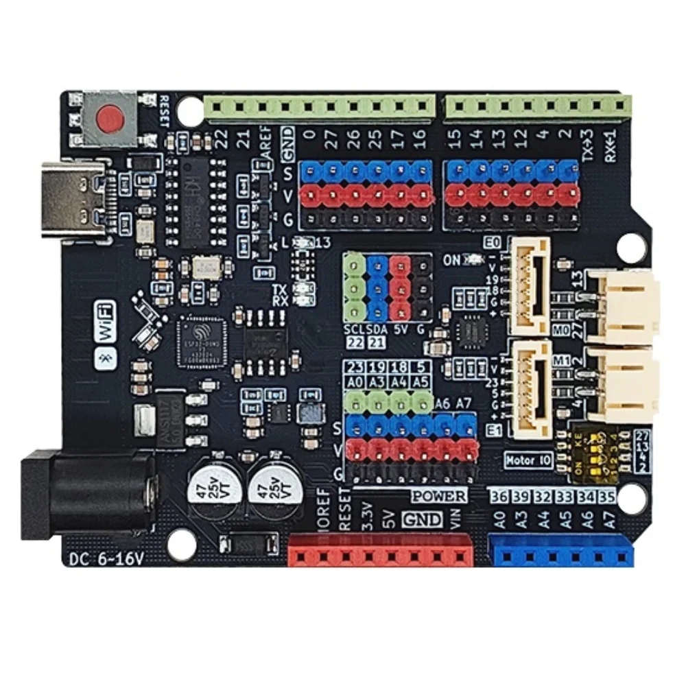 Фото Плата управления ESP32-WROOM-32, плата разработки ESP32-UNO, Wi-Fi, Bluetooth, двойной режим, совместима с Arduino UNO №3
