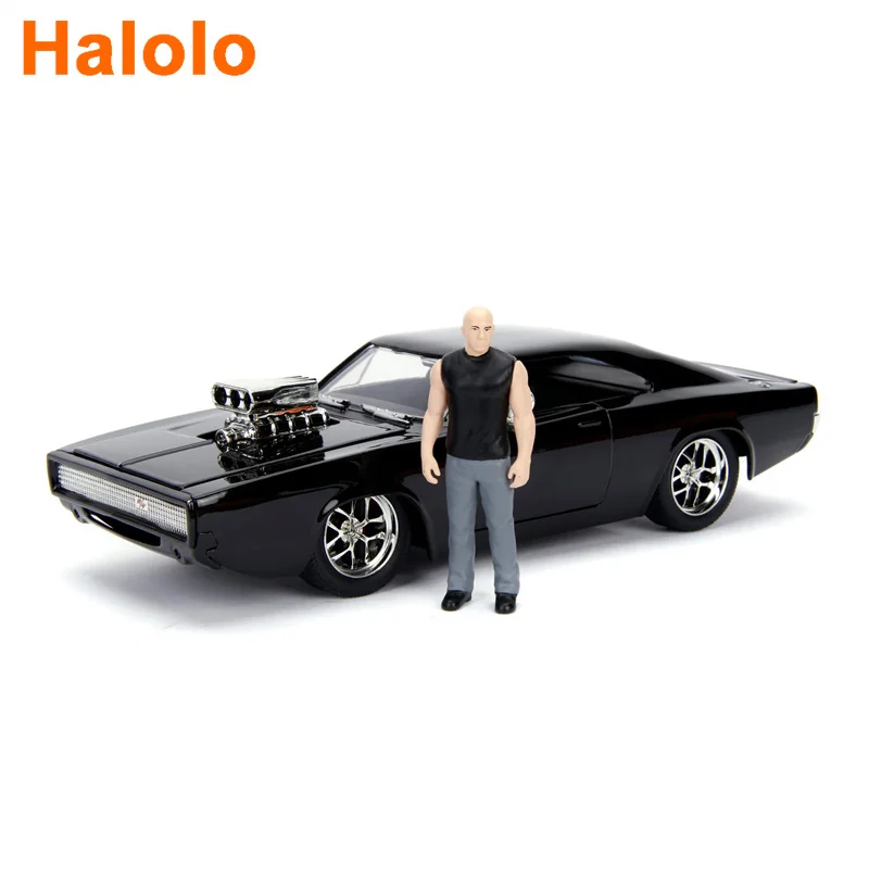 

Модель автомобиля под давлением из металлического сплава Jada 1:24 Dom & 1970 Dodge Charger R/T J3