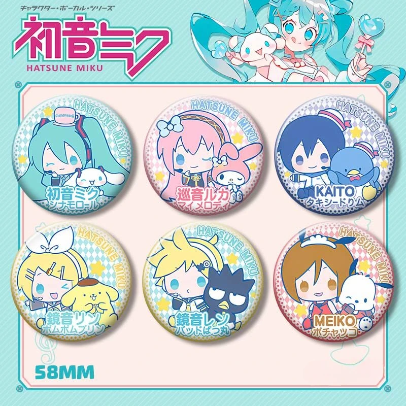 Значок персонажей Piapro Hatsune Miku Kagamine Rin аниме периферийные устройства совместный