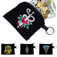 white snake print coin purse women coin wallet small tote bags zipper key earphone line bag mini coin purse card holder handbags