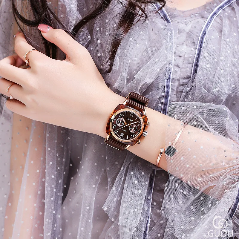 Fashion waterproof canvas with fashion watch women's watch enlarge