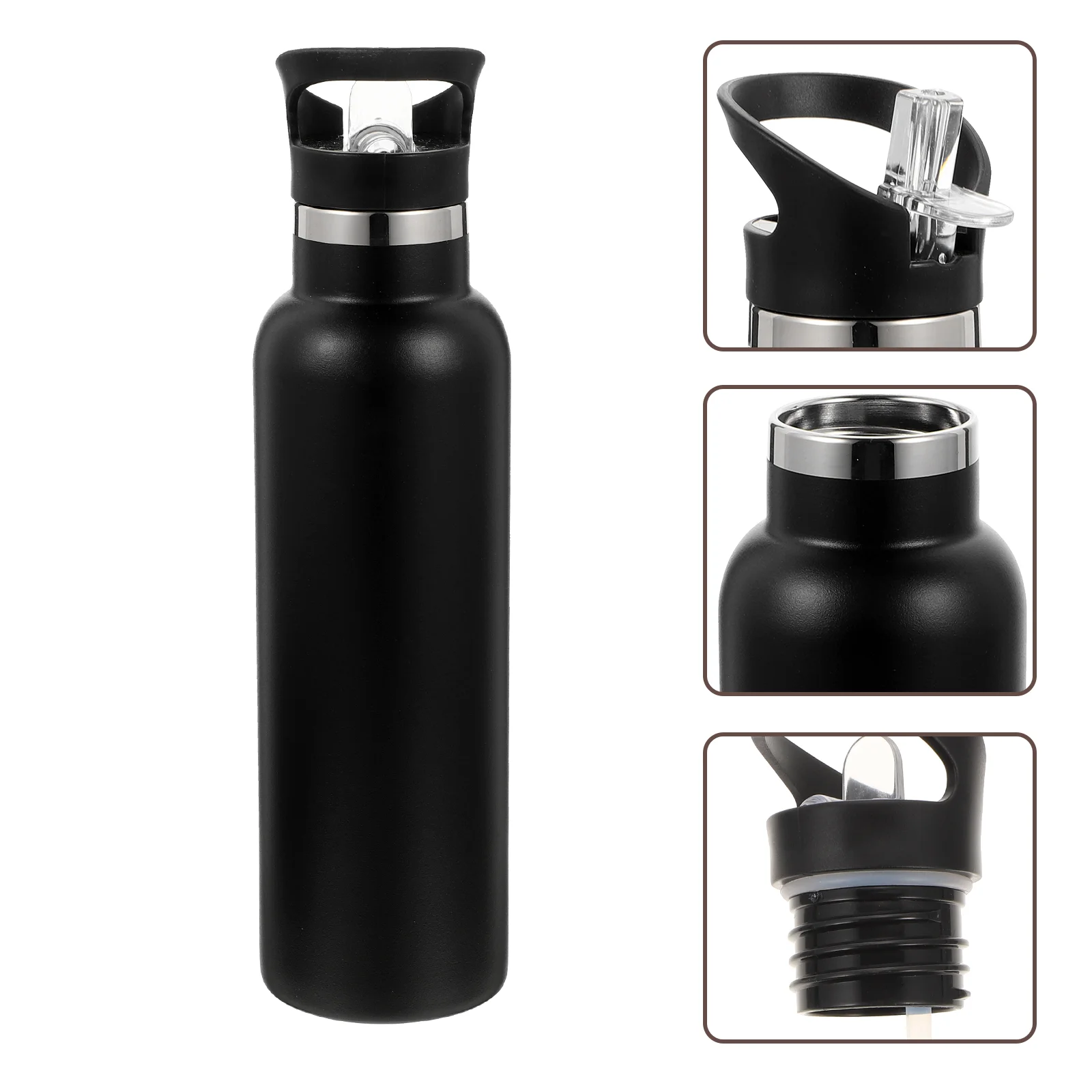 

Outdoor Vacuum Cup Sport Water Bottle Sports Flask Mens Travel Mug Vacuum Insulated Water Cup Handle Coffee Travel Mug