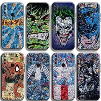 marvel comics phone case for huawei p20 p30 p40 lite pro plus p20 lite 2019 p smart 2020 2019 z 5g black silicone cover