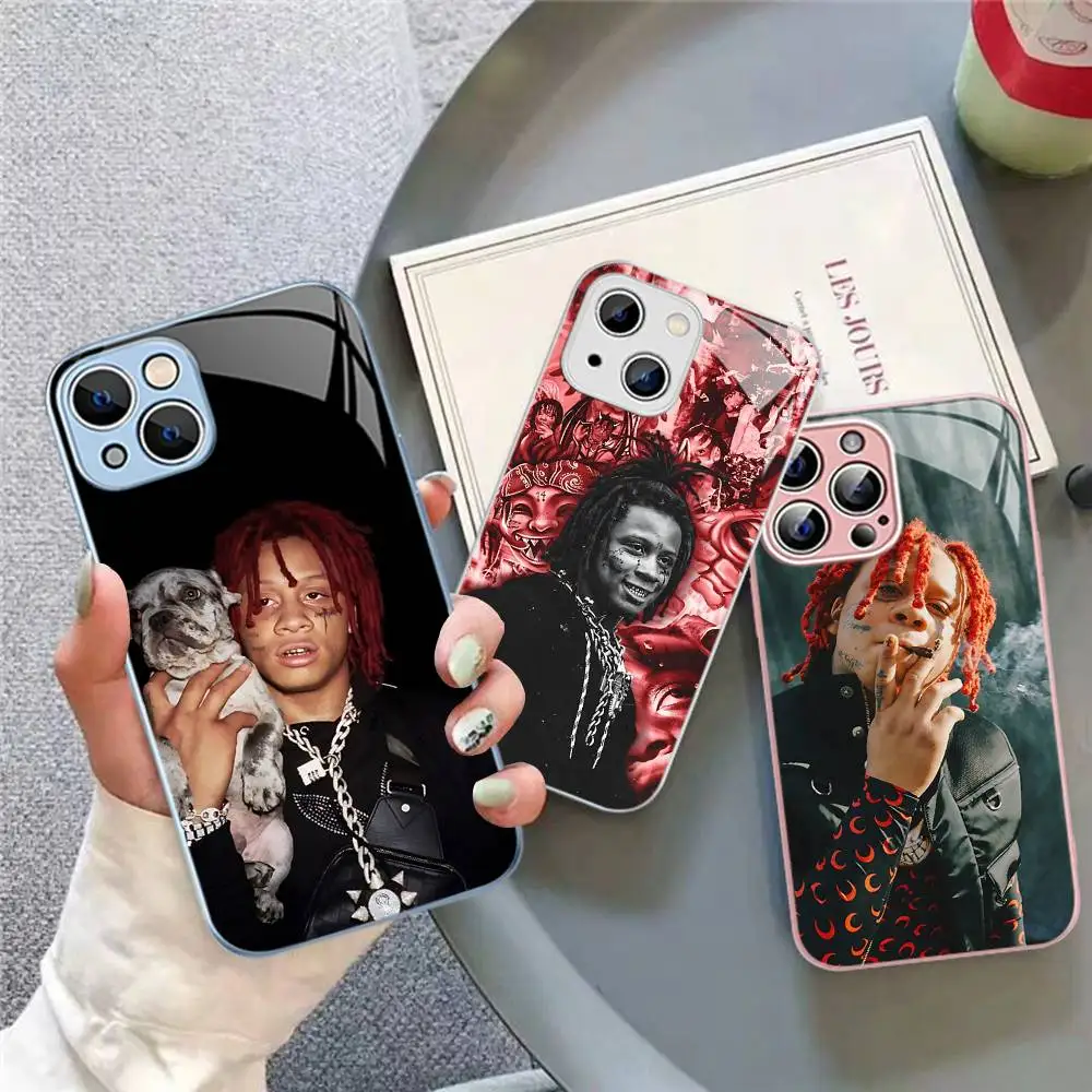 Фото Защитное стекло Rapper T-Trippie R-Redd для Iphone 14 13 12 11 Pro Mini XS MAX 14Plus X XS XR Fundas №1