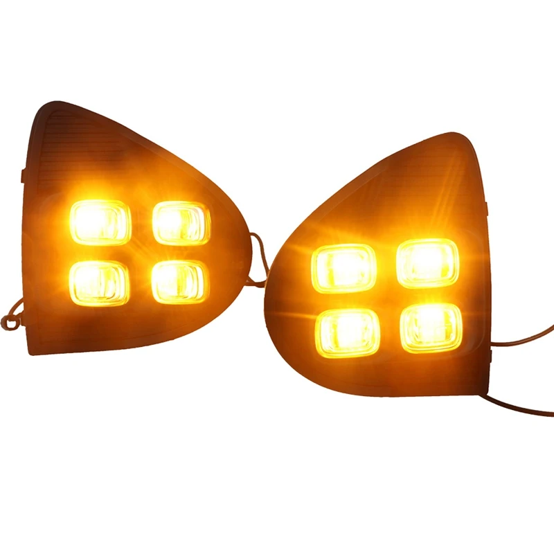 Трехцветные дневные ходовые огни с 4 глазами черного цвета DRL Front для Trumpchi 2018-2020