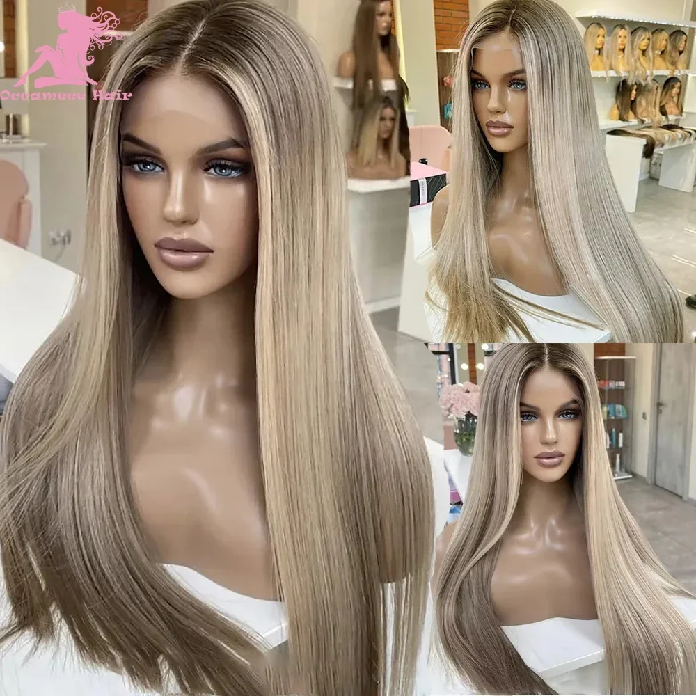 Парики из 100% человеческих волос Прямые бразильские волосы спереди