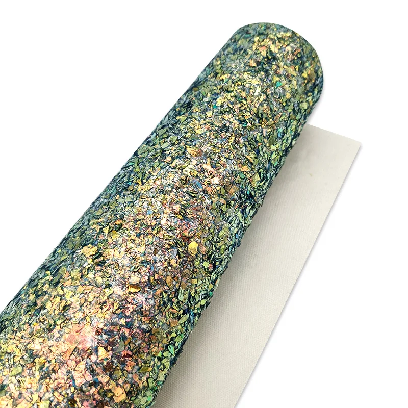 

Shiny Glitter Faux Leather Fabric Knitted Backing For Making Wallpaper/Shoe/Bag/DIY Accessories/Hair Bows/Decoration