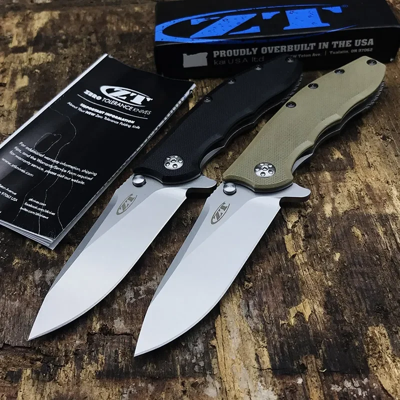 

Складной нож ZT 0562 с шарикоподшипником, тактический карманный клинок 8CR13MOV, рукоятка G10, для повседневного использования, походов, охоты