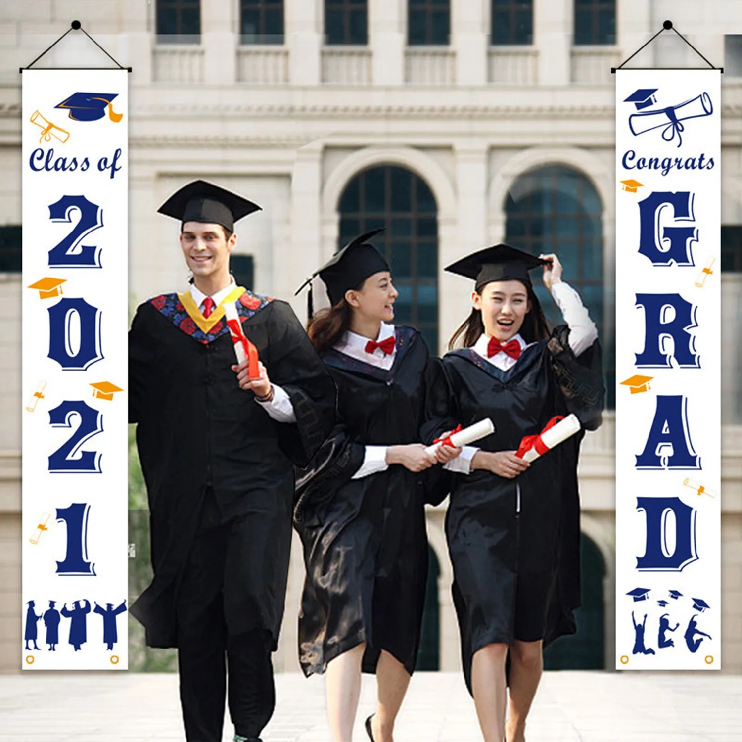 

Pink Room Decor for Women Supplies - 2021 Grad Graduation Graduation Banners Congrats Party Decorations Home Decor