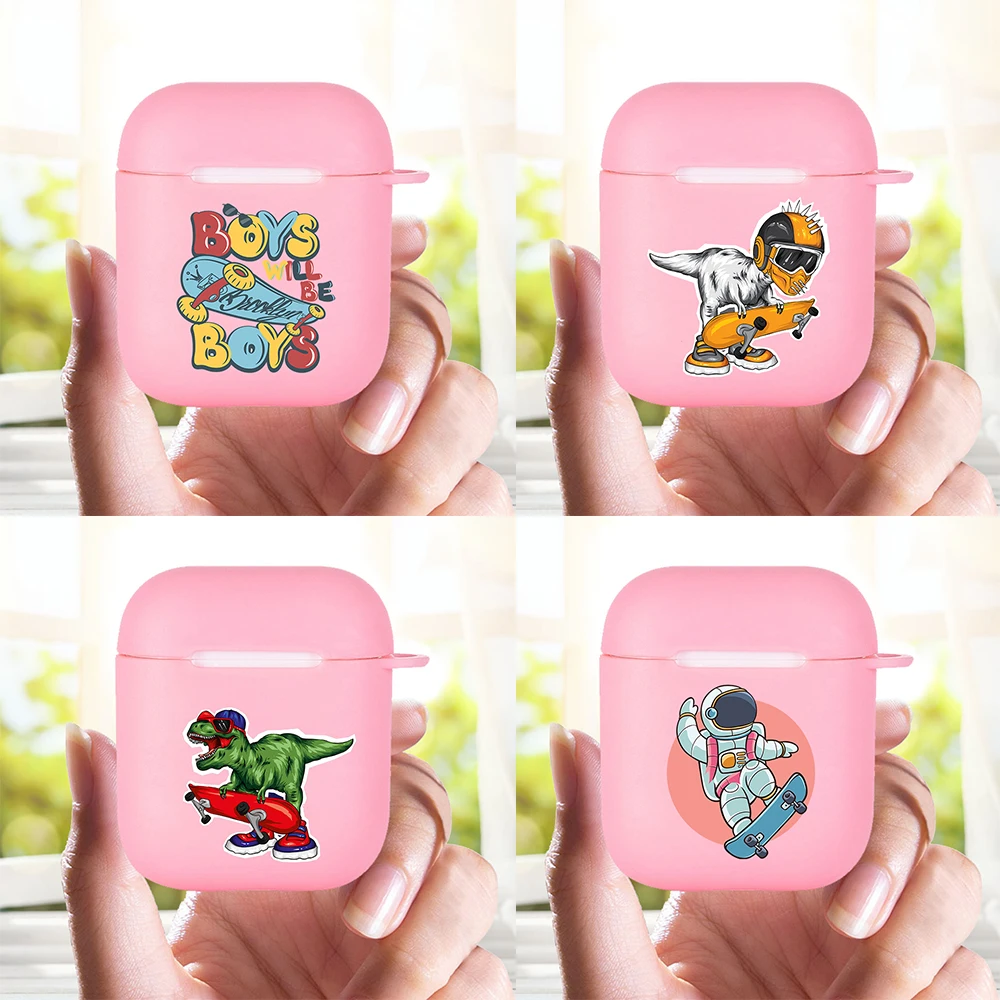 

Trend Skateboard Animal Funny for Apple Airpods 1/2 Cover Protective Earphone Case Headphones Cases for Apple Airpods 2/1 Shell