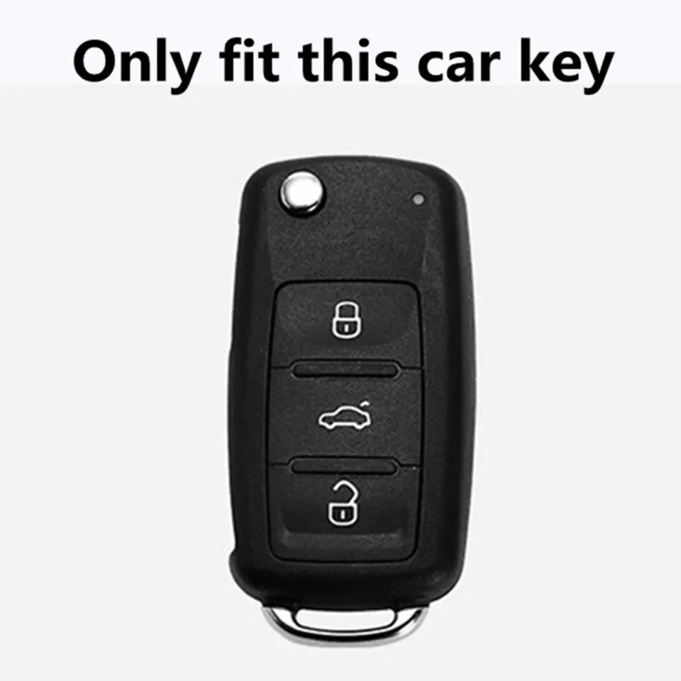 Чехол для автомобильного ключа чехол Volkswagen VW Golf 3 4 5 6 mk4 mk6 Passat b5 b6 b7 b8 cc Polo Tiguan mk2 Touran