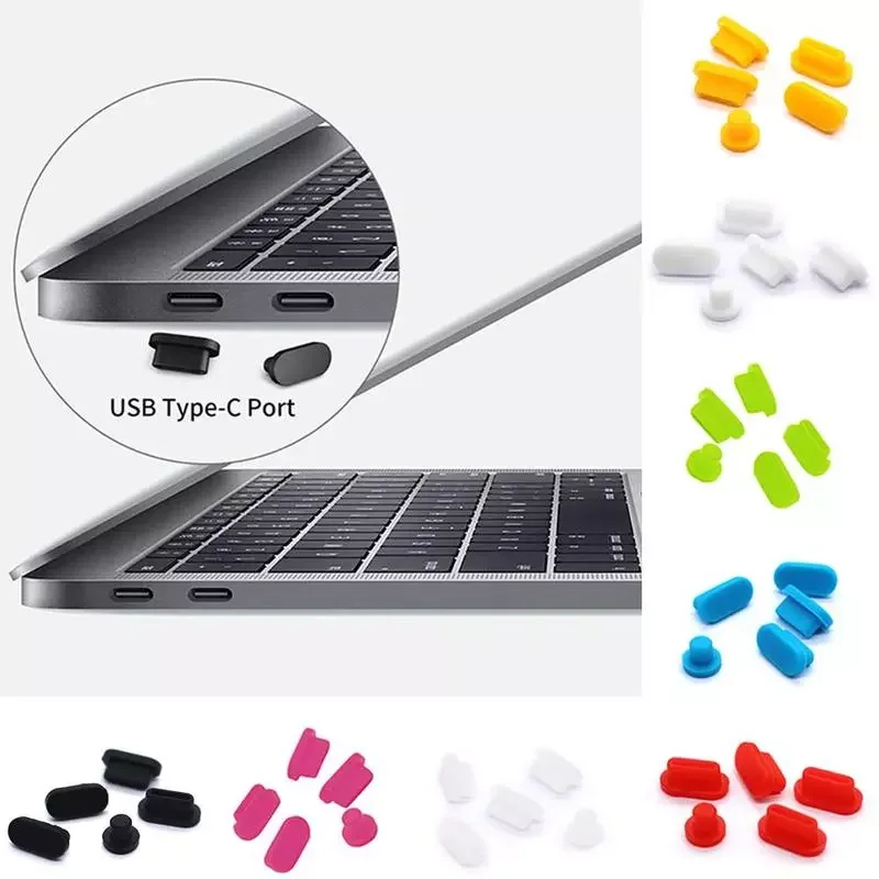 

Soft Silicon for Macbook New Air 13 2020 M1 Chip A2337 Air 13 2020 A2179 Dust plug USB Ports Anti-Dust Plug 2 Pack/lot