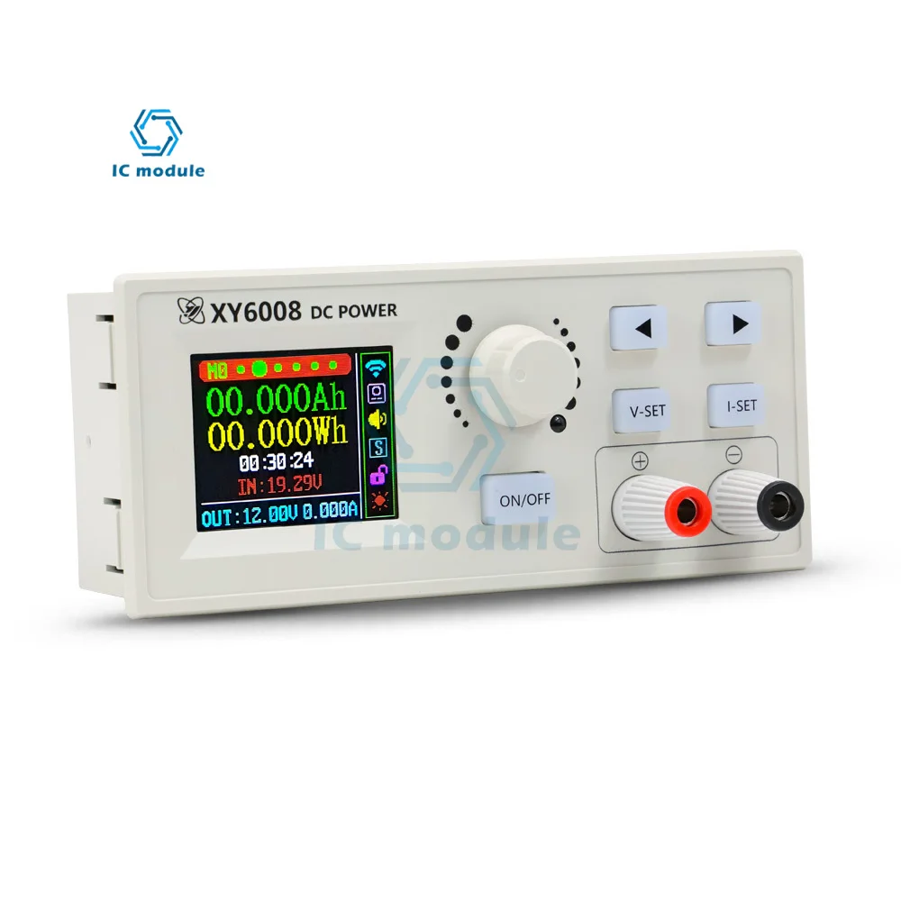

XY6008 XY6008-W CNC Регулируемый понижающий модуль постоянного тока с постоянным напряжением и постоянным током, 60 в, 8 А, 480 Вт