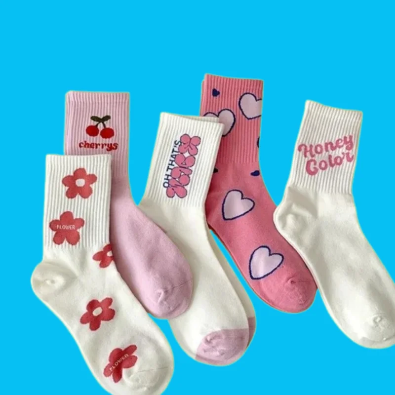 Носки женские хлопковые до середины икры 3 пары