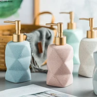 380ml liquid soap dispenser ceramic shampoo hand sanitizer pump bottle kitchen bathroom accessories outdoor travel bottle