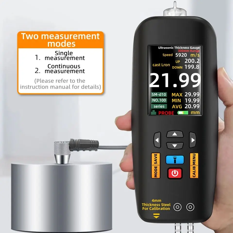 Высокоточный Ультразвуковой толщиномер BSIDE композитный тестер Cermet разрешение