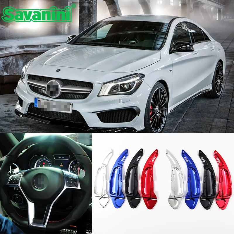 

Алюминиевое колесо переключения передач Savanini для Benz AMG A45 CLA45 C63 S63 GLA45 2009-2014, автомобильный Стайлинг